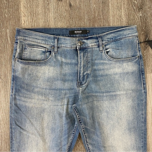 HUDSON Blake Slim Straight Jeans Men’s Size 38 NWT Medium Wash - Picture 6 of 9